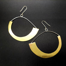 Load image into Gallery viewer, Half Hoop Earrings/ Large Copper