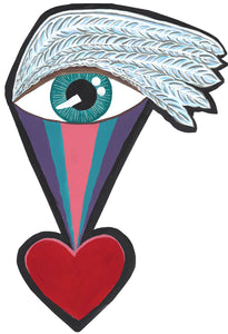 Eye Feather Rainbow Decal (LG)