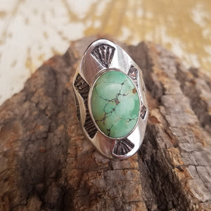 Rock Star Ring Oval Turquoise