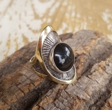 Load image into Gallery viewer, Rock Star Ring Black Onex
