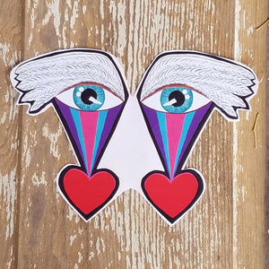 Feather Eye Rainbow Decal (Sm)