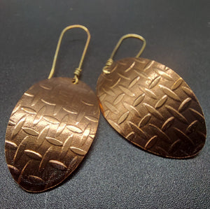 Stamped Penny earrings